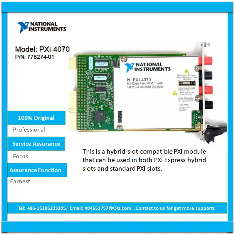 NI PXI-4070 온보드 1.8 MS/s 절연 디지털 기기 PXI 사테이블보다 778274-01 6 1/2 레벨 300 V