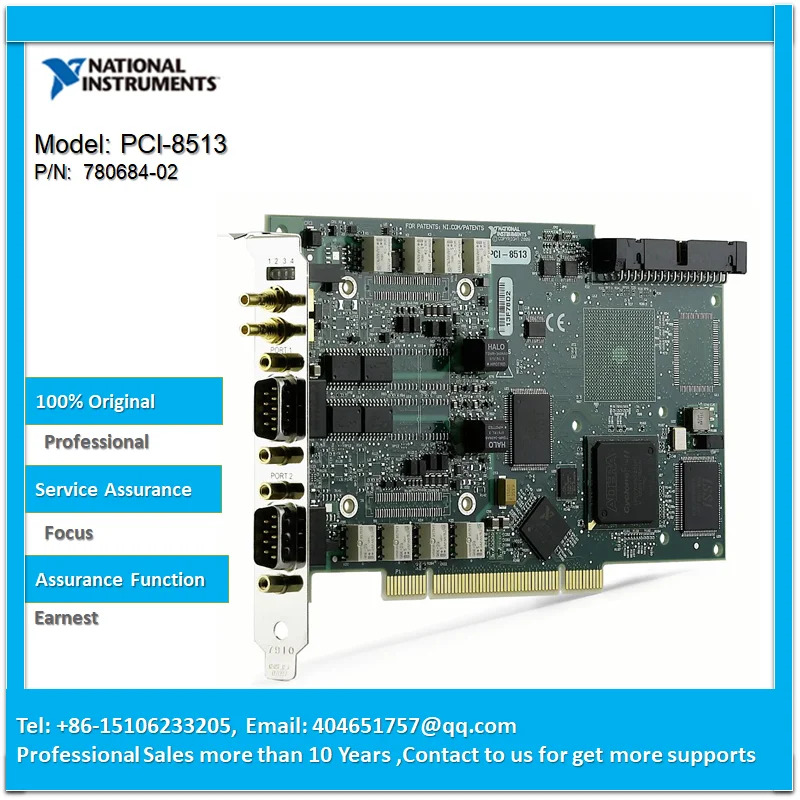 NI PCI-8513 소프트웨어 선택 FD NI-XNET CAN PCI 인터페이스 2 포트
