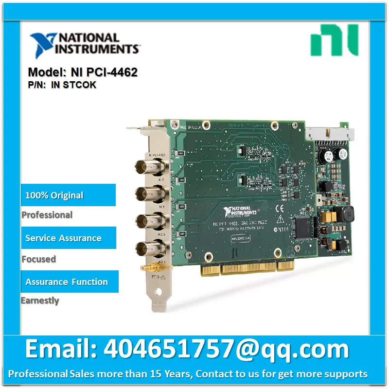 NI PCI-4462 사운드 진동 듀얼 AD/DA 캡처 카드 24 비트 204.8K