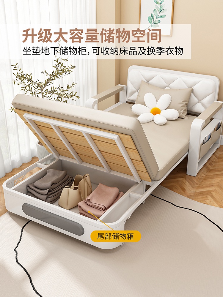 접이식 소파베드 1인용 침대형 확장형 쇼파 원룸 베드 침대 - 상세 이미지 4