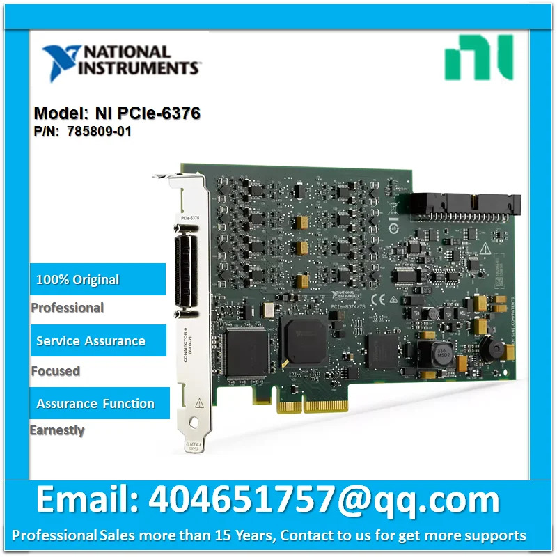 NI PCIe-6376 785809-01 CI Express 8 동시 AI 16 비트 3.5 MS/s/ch 2 AO 24 DIO I/O 장치