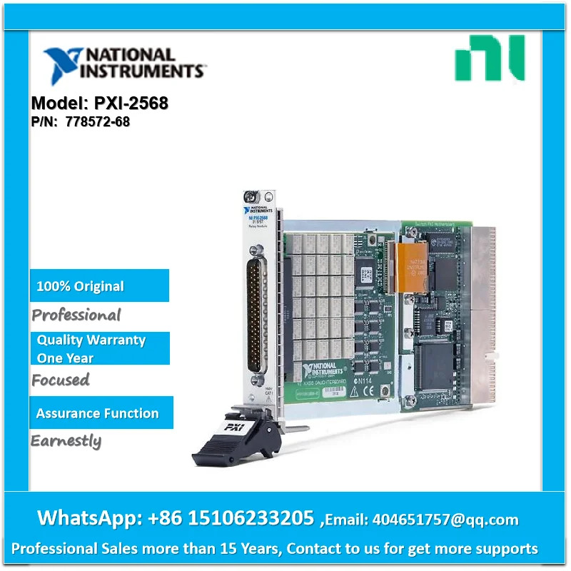 NI PXI-2568 중전력 범SPST 릴레이 모듈