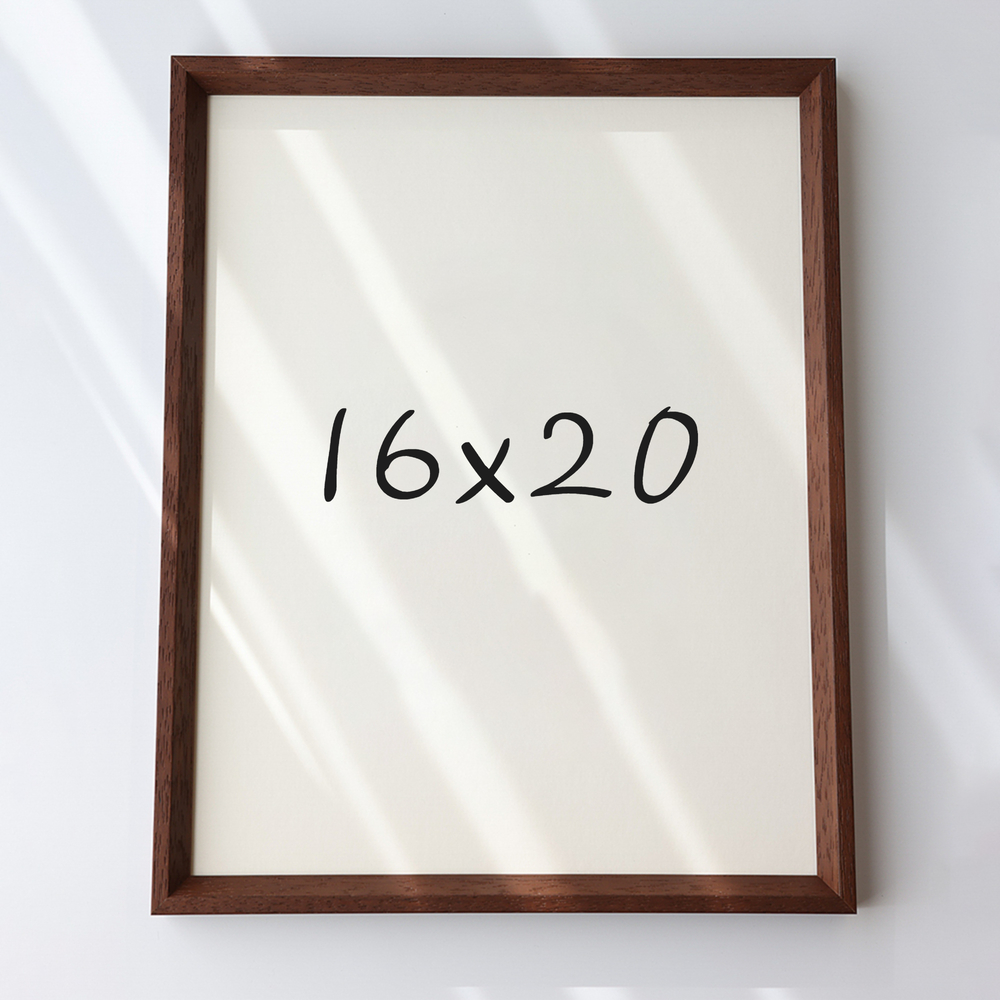 7mm삼각 원목액자 웨딩액자 아크릴 프레임 틀 제작 우드 16X20 406x508mm, 샴페인 - 메인 이미지