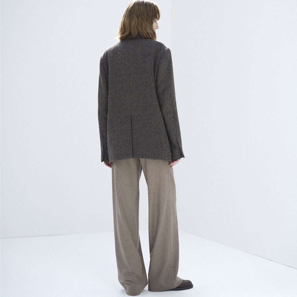 오라리 우먼즈 자켓 ALPACA WOOL SILK TWEED OVER JACK 25FW - 상세 이미지 3