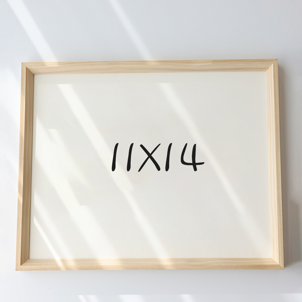 7mm삼각 원목액자 웨딩액자 아크릴 프레임 틀 제작 우드 11x14 279x355mm, 내츄럴 - 상품 이미지