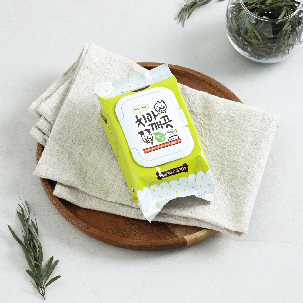 에티펫 강아지물티슈 치아 깨끗 티슈 30매입, 10개 이미지 2