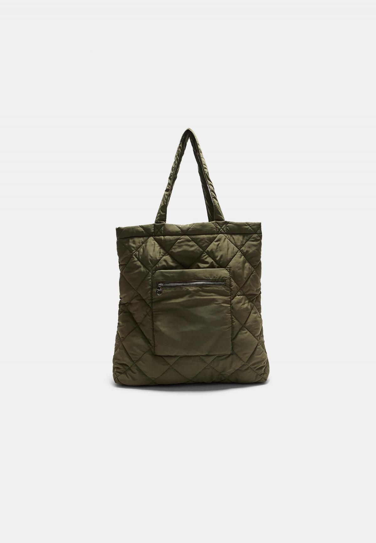 스트라디바리우스 리버서블 패딩 쇼퍼백 3611/701 KHAKI - 메인 이미지