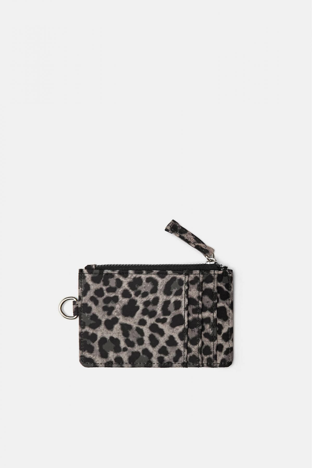 풀앤베어 애니멀프린트 나일론 카드지갑 4172/640 LEOPARD - 상세 이미지 2