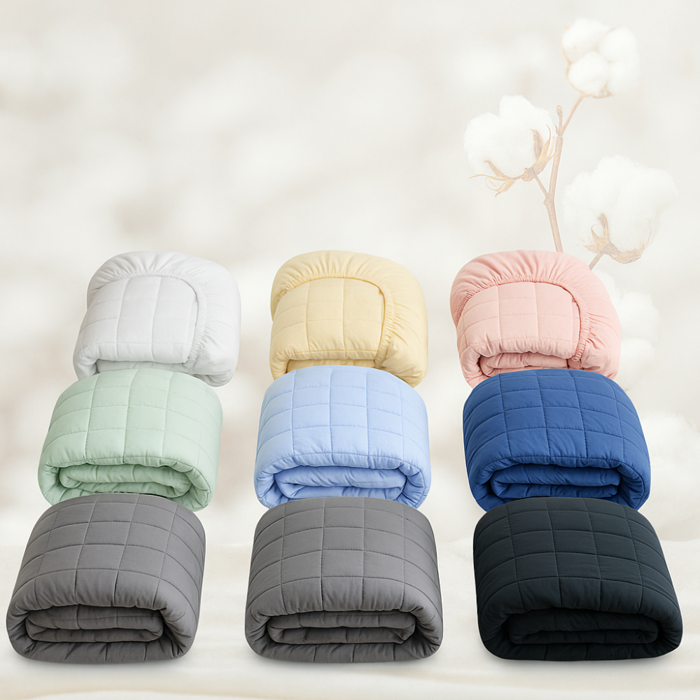 국산 순면 누빔 침대 매트리스 커버 샤이니 슈퍼싱글 SS