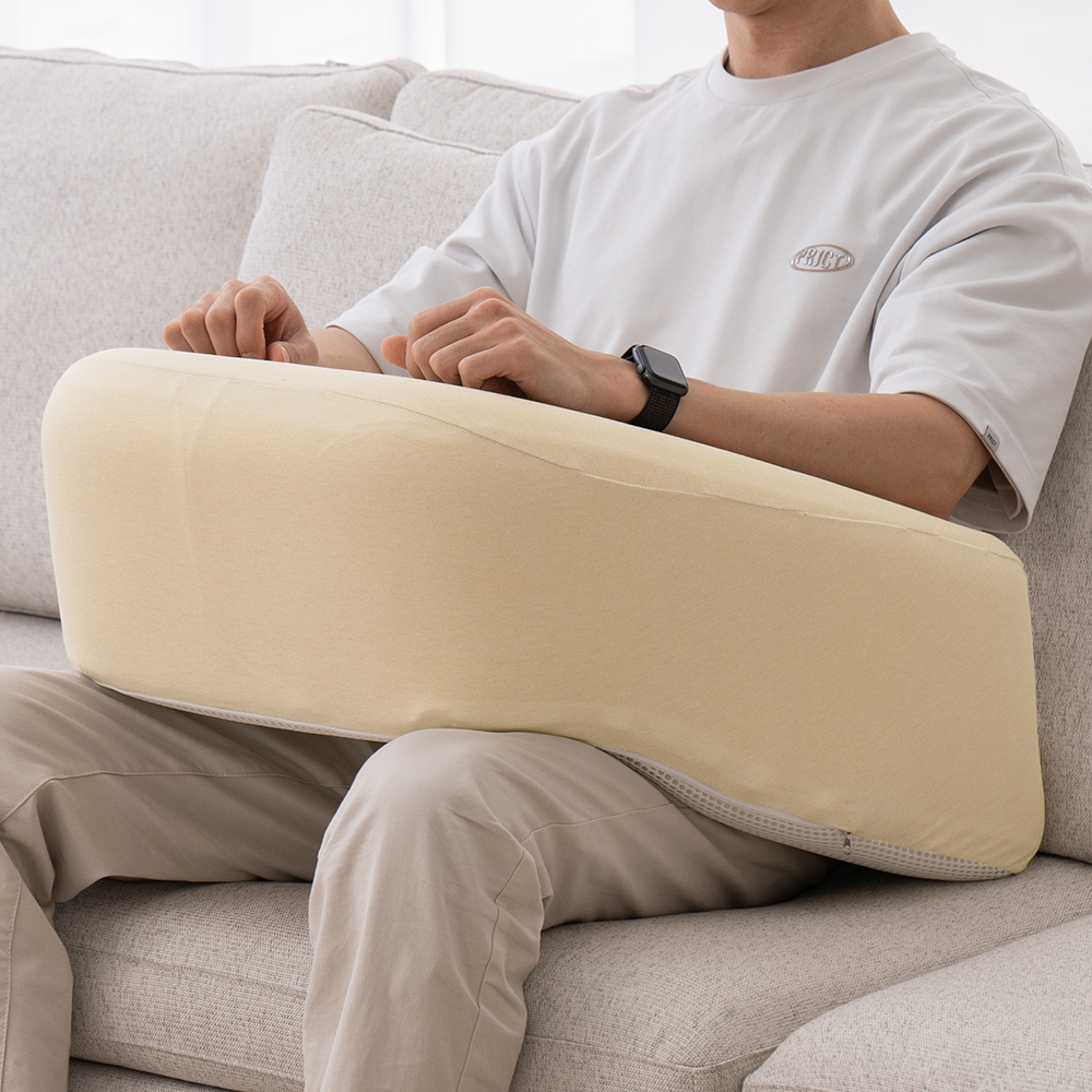 펌플렉스 레벨업쿠션 170 게이밍 독서 반달 미용실 뜨개질 쿠션