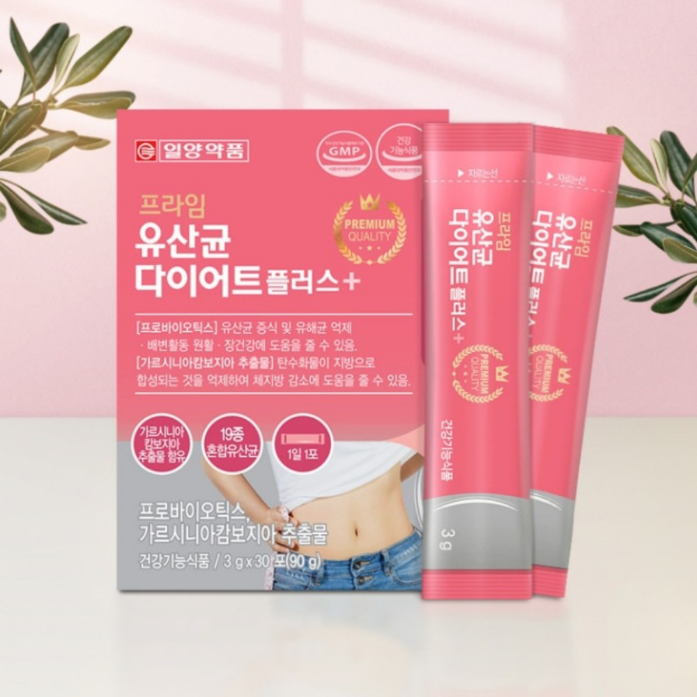 일양약품 프라임 유산균 다이어트 플러스 다이렉트 cfu 락토 바실러스 30포, 1개 - 상품 이미지