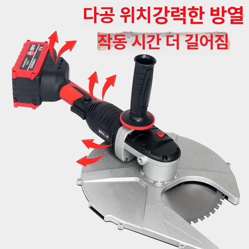 충전 브러시리스 휴대용 강철 파이프 절단기 콜드 커팅 원형톱 철근 앵글 철판 커터 36V 배터리 40mm절단가능 +1 - 상세 이미지 2