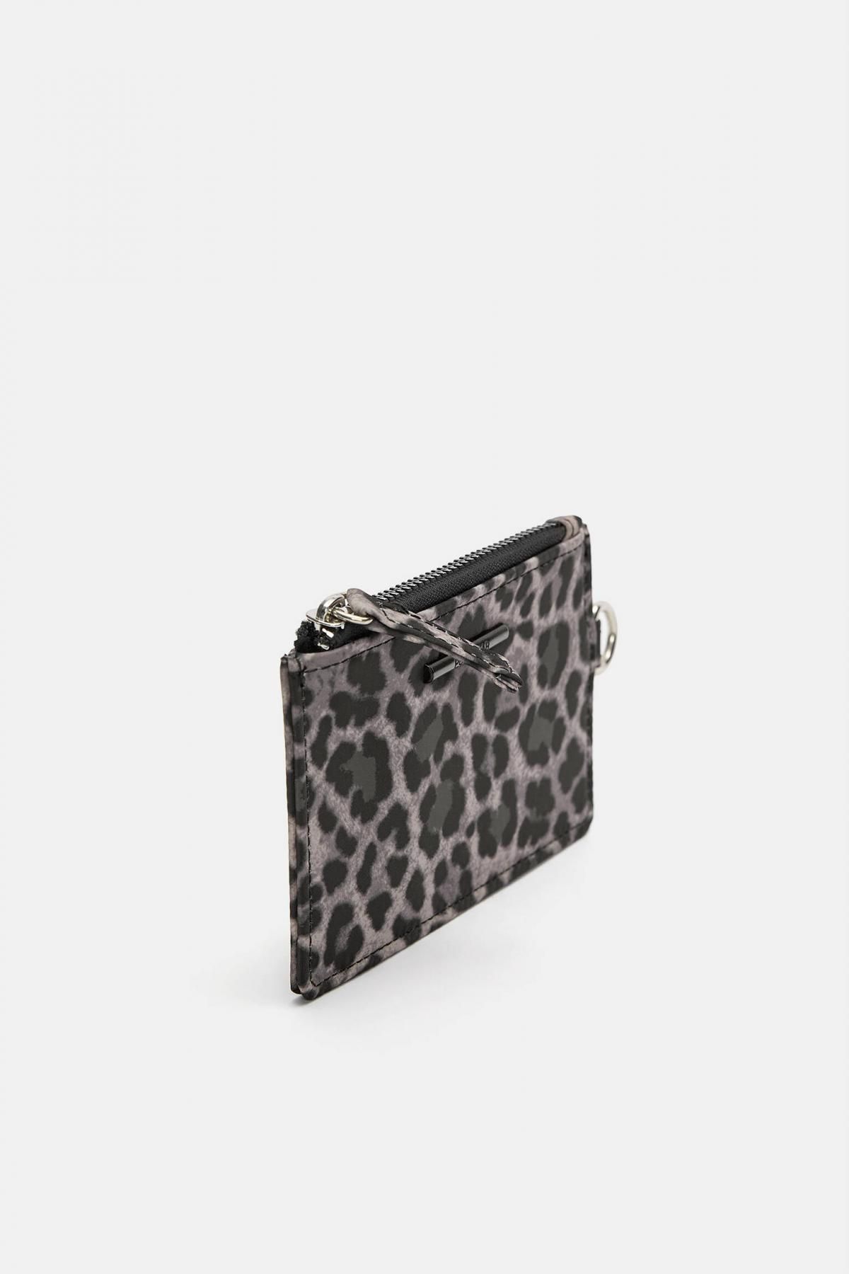 풀앤베어 애니멀프린트 나일론 카드지갑 4172/640 LEOPARD - 상세 이미지 4