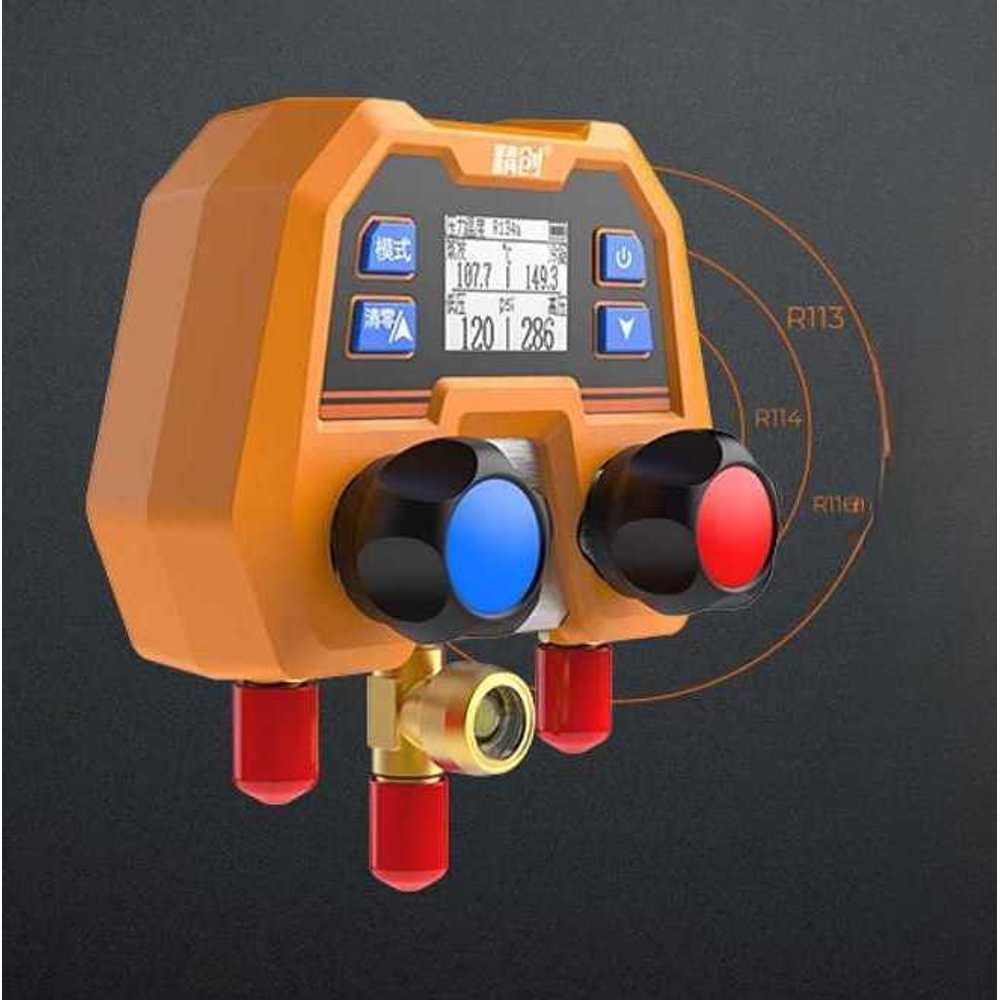 에어컨 압력 측정기 매니폴드 게이지 냉매 점검 도구 DMG-2SE (600psi) - 상세 이미지 3