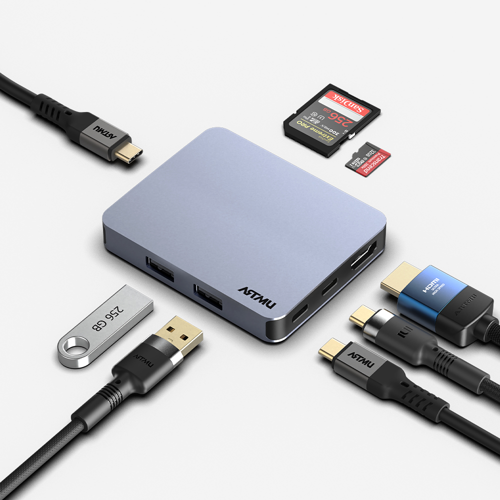 USB C타입 8in1 10Gbps 미니 멀티허브 독 MH810