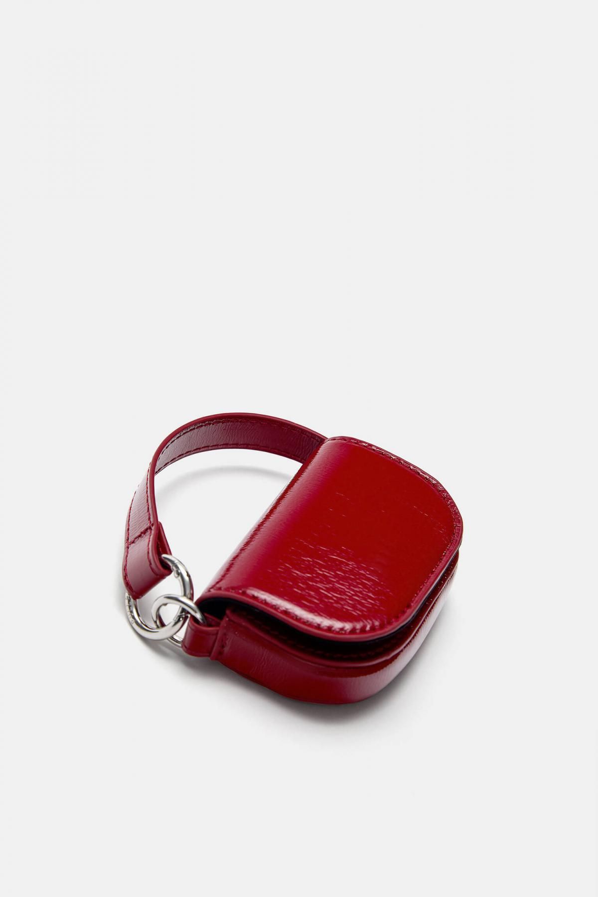 풀앤베어 멀티컬러 미니백 참 키링 지갑 4153/640 RED - 상세 이미지 3