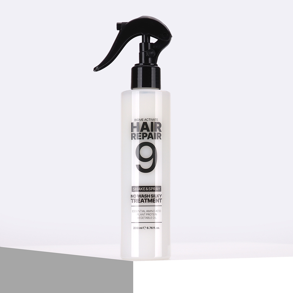[바액] 헤어리페어9 노워시 실키 트리트먼트 [200ml] 수분충전 엉킴없이 정전기방지 수분미스트 딥모이스처 극손상모개선 단백질미스트