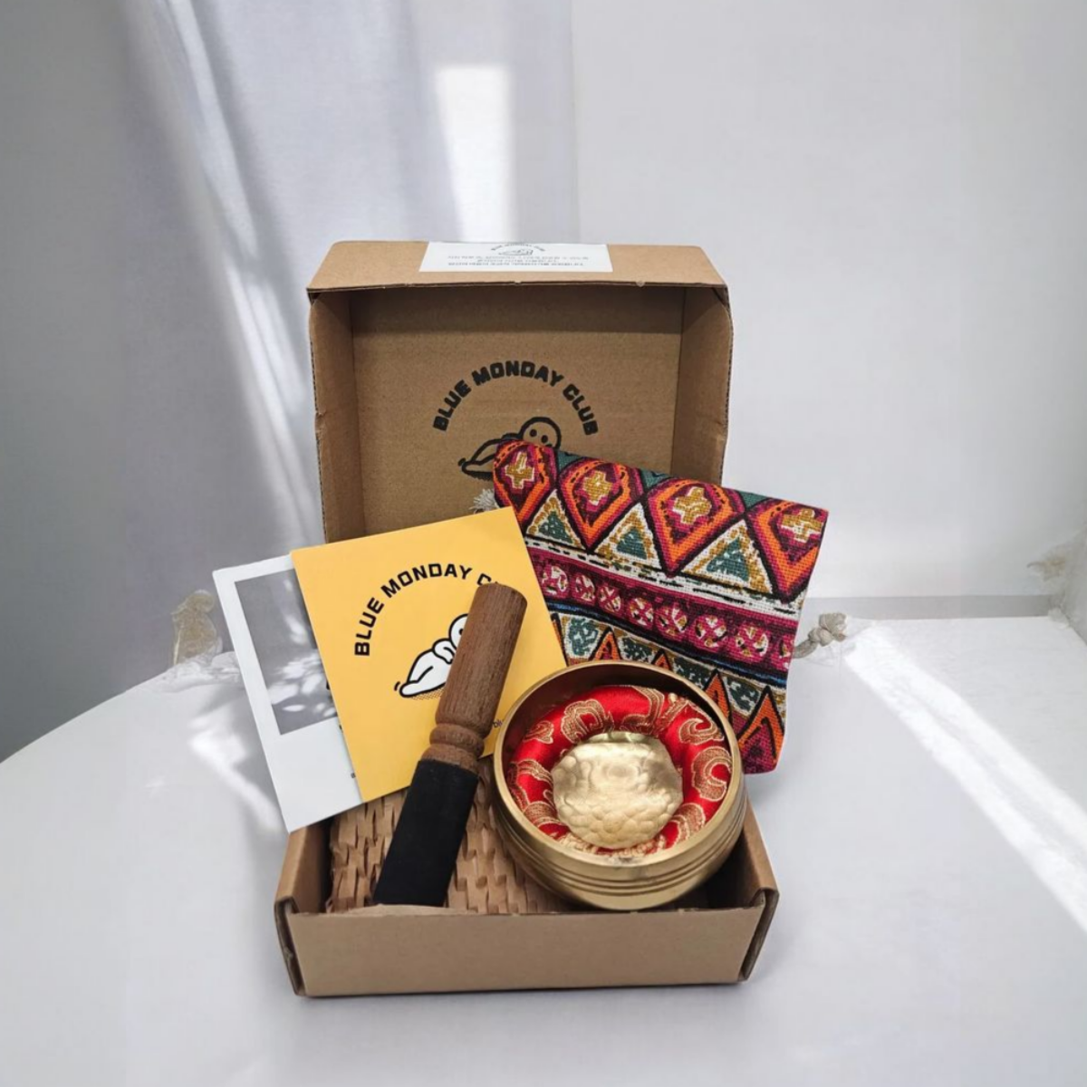 블루먼데이클럽 싱잉볼 기프트세트 휴대용 명상종 요가종 8cm