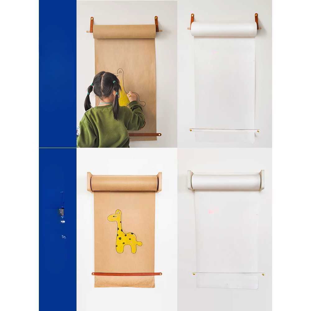 크라프트 롤페이퍼 메모 디스펜서 인테리어 거치대 소형 크래프트지 롤(45cm) - 상세 이미지 4