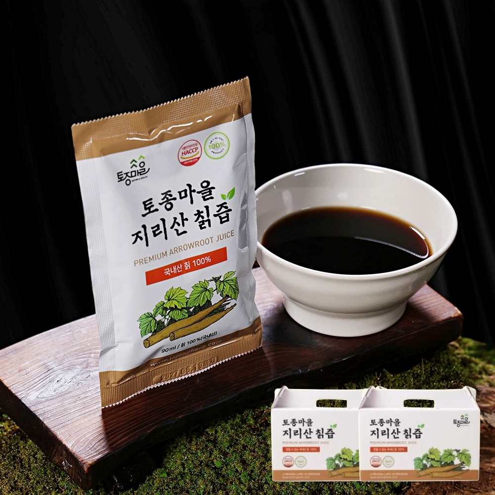 토종마을 지리산 칡즙 2개월분 60포 국내산 야생 생칡즙 100% 칙즙 칡원액