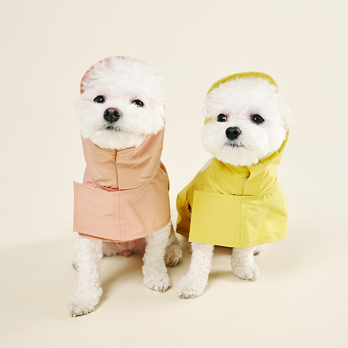 울리 강아지 우비 망토 레인코트 판초 강아지비옷