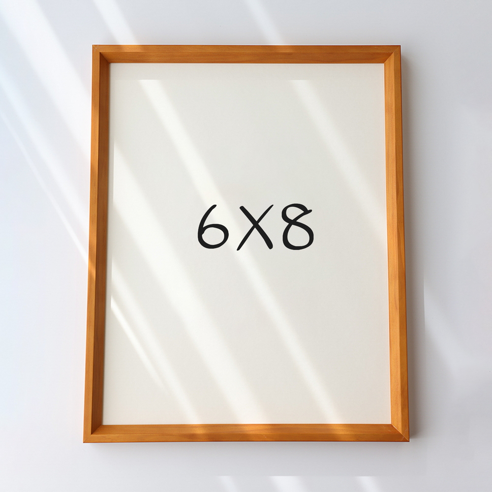 7mm삼각 나무액자 사진액자 포토테이블 소형 탁상 6x8 152x203mm, 연밤 - 메인 이미지