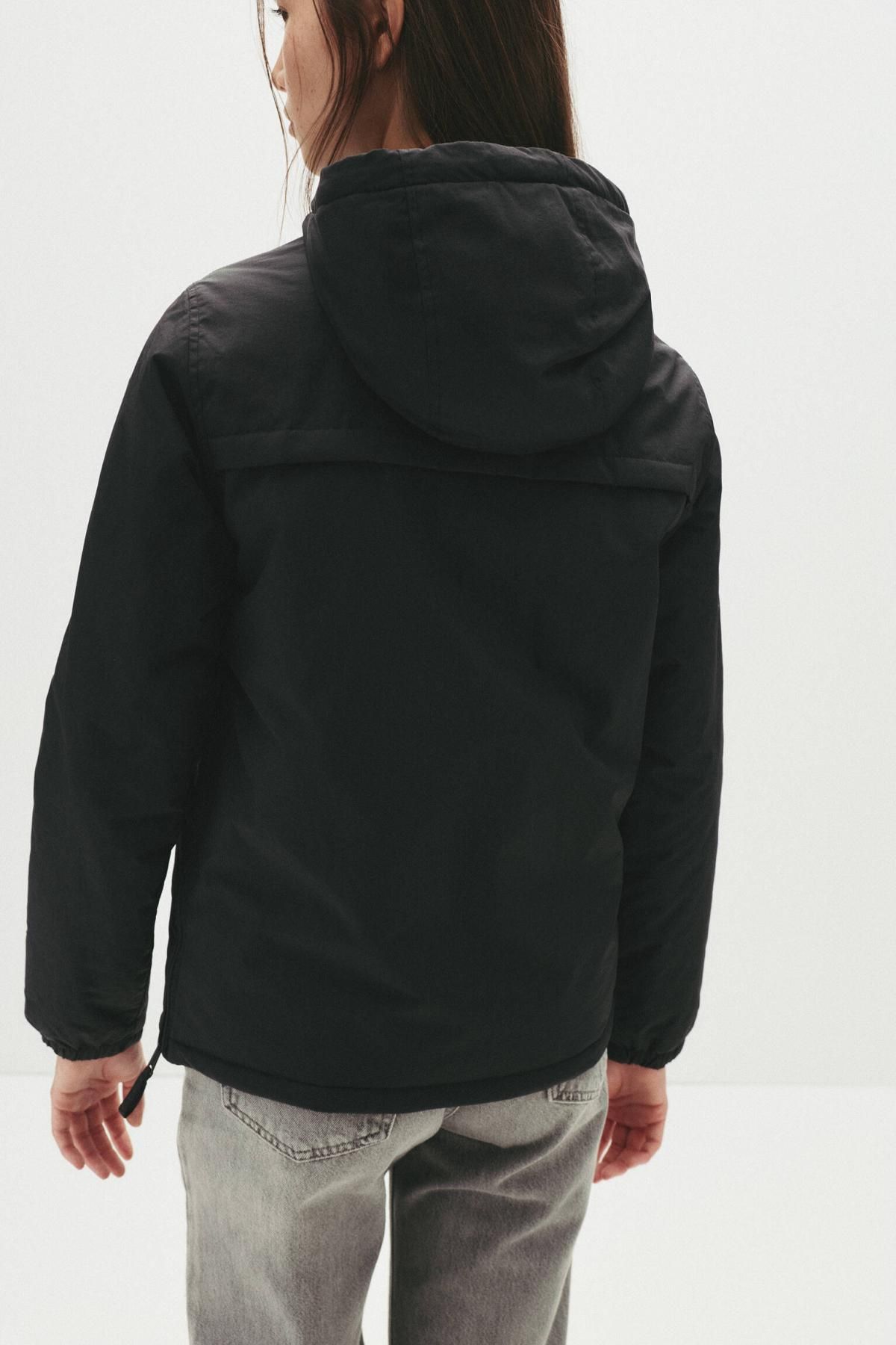 풀앤베어 테크니컬 후드 아노락 바람막이 자켓 7700/415 BLACK - 상세 이미지 3