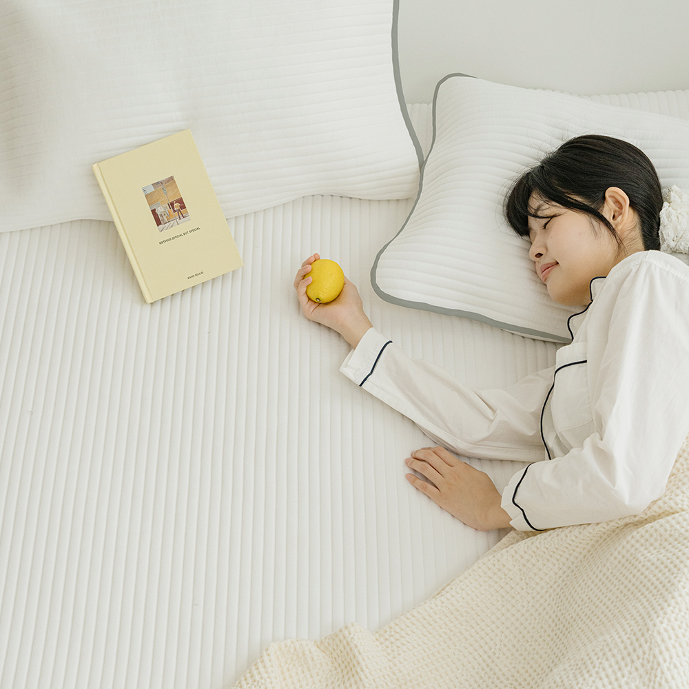 1+1 바자르 스테디 뱀부 먼지없는 밴딩 베개커버 40x60