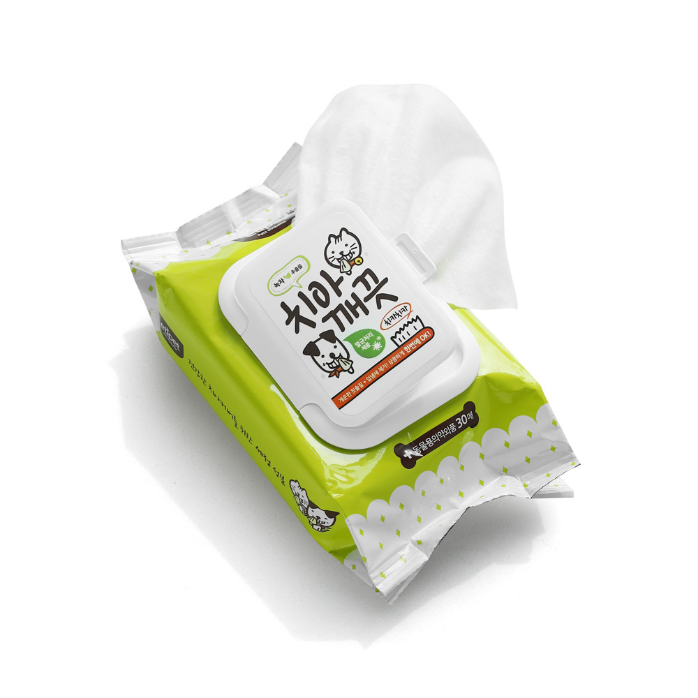 에티펫 강아지물티슈 치아 깨끗 티슈 30매입, 10개 이미지 3