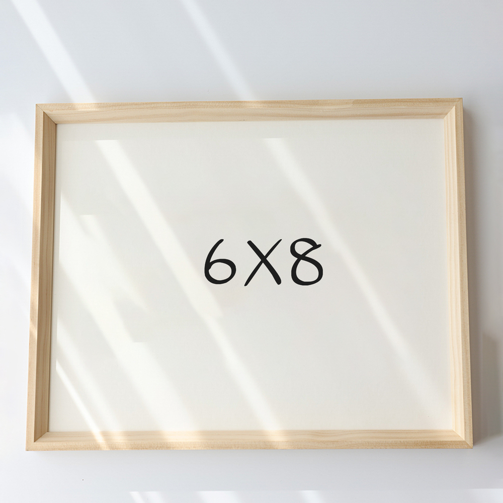 7mm삼각 나무액자 사진액자 포토테이블 소형 탁상 6x8 152x203mm, 내츄럴 - 메인 이미지