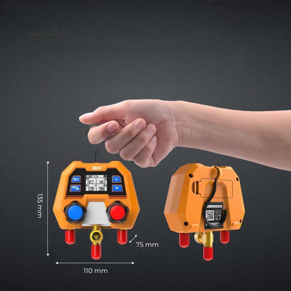 에어컨 압력 측정기 매니폴드 게이지 냉매 점검 도구 DMG-2SE (600psi) - 상세 이미지 4
