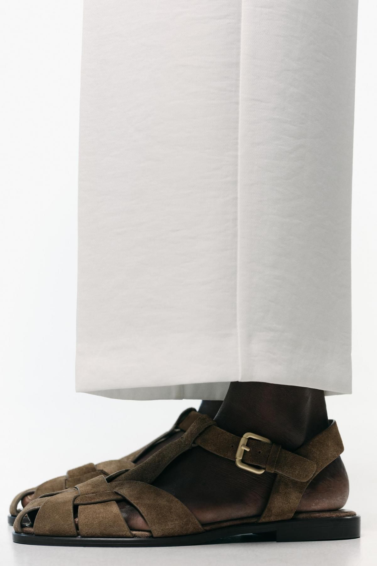 자라 스웨이드 스트랩 케이지 샌들 2538/610 TAUPE GREY - 상세 이미지 2