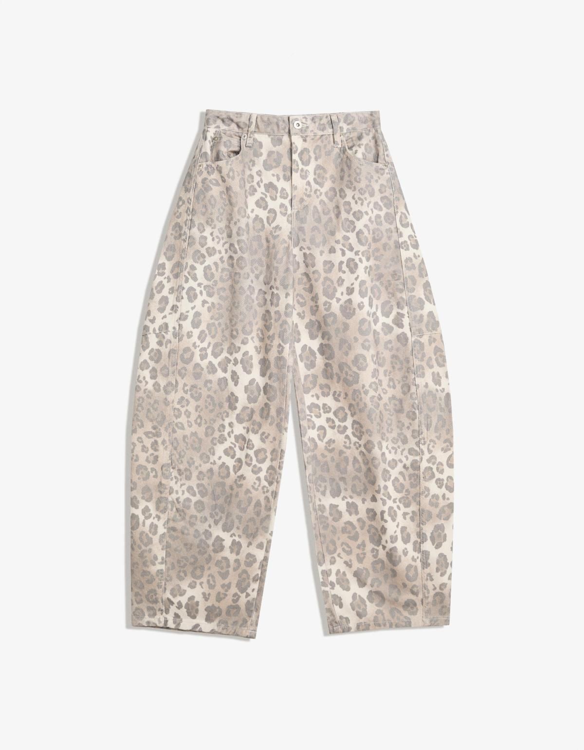 버쉬카 애니멀 프린트 와이드 배럴 팬츠 5100/335 MULTICOLORED - 상품 이미지