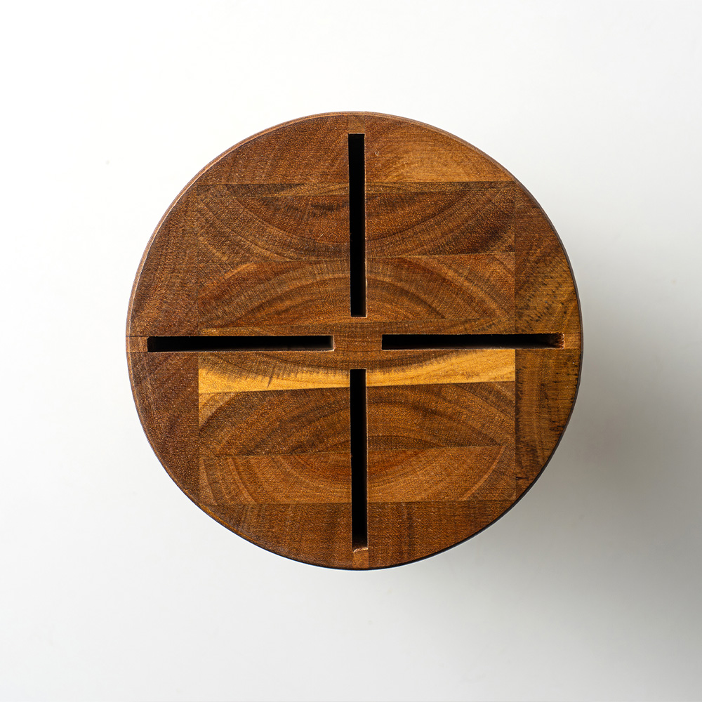 얀뮬러 아카시아 캡슐 칼 꽂이 거치대