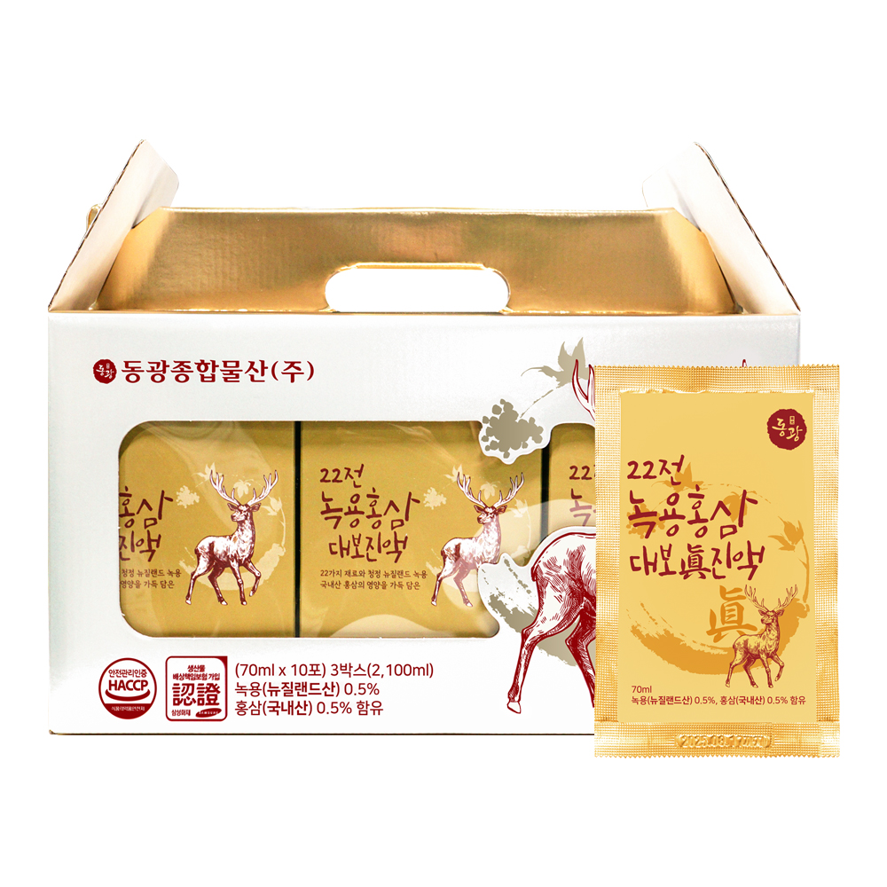 동광 녹용홍삼대보 진액 100ml, 30개 - 상품 이미지
