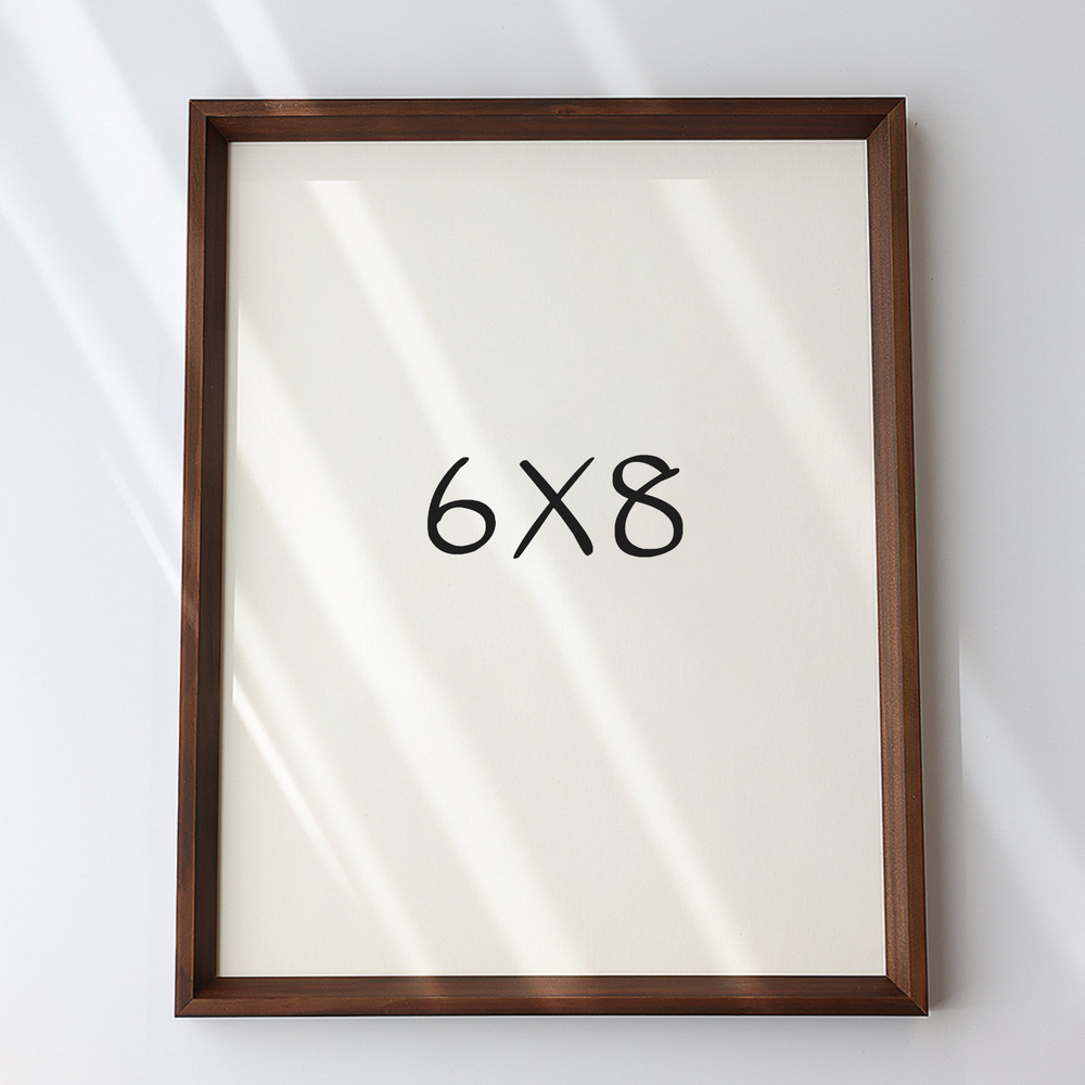 7mm삼각 나무액자 사진액자 포토테이블 소형 탁상 6x8 152x203mm, 진밤 - 메인 이미지