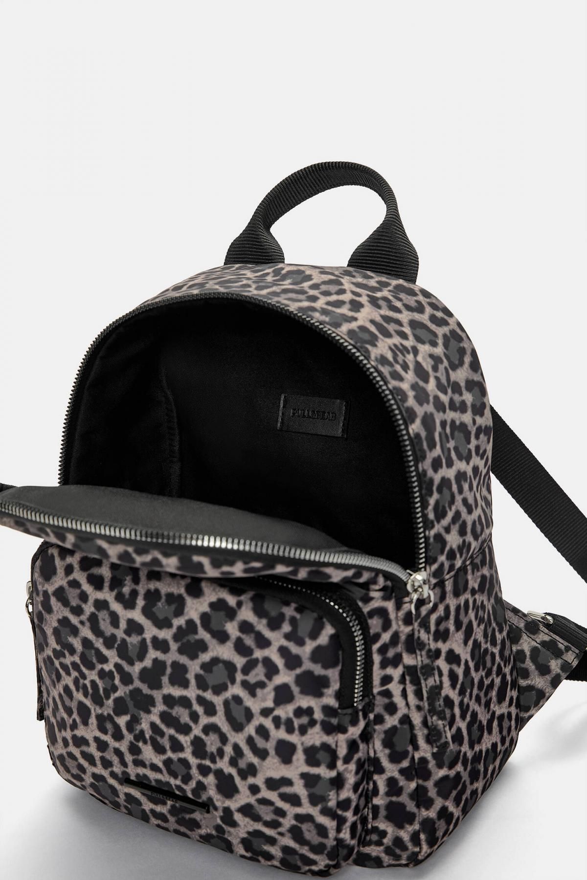 풀앤베어 애니멀패턴 나일론 레오파드 백팩 4182/640 LEOPARD - 상세 이미지 5