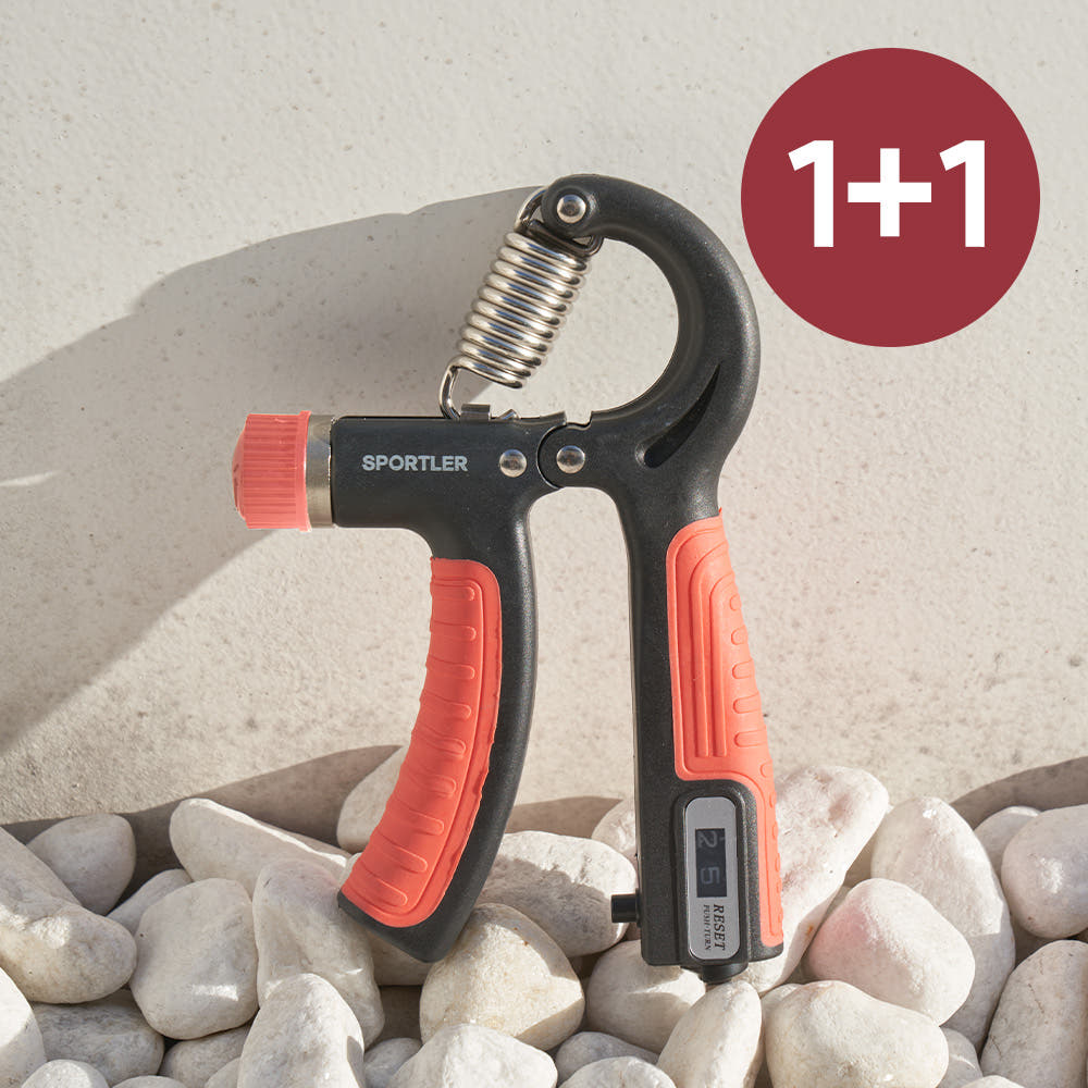 1+1 스포틀러 악력기 카운터 강도 조절 60kg 전완근 운동기구 압력기 손 완력기 제품 이미지