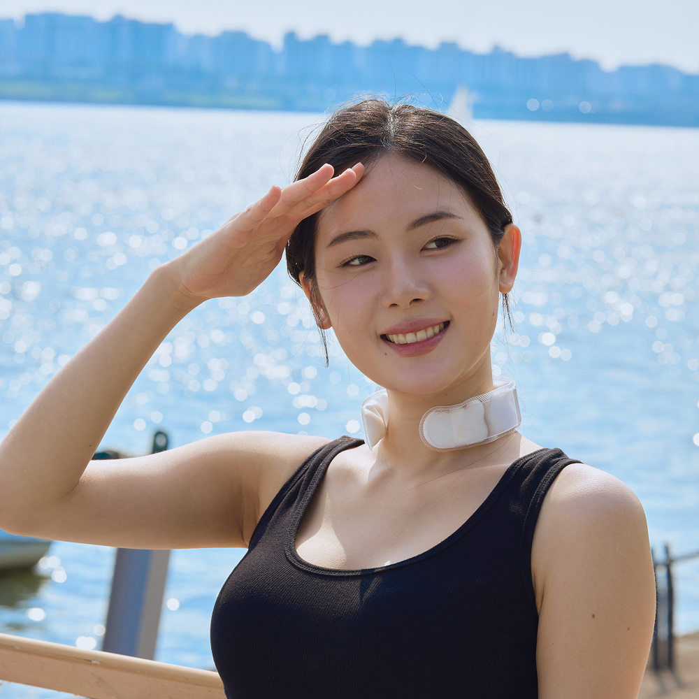 고급형 프리미엄 넥쿨러 PCM냉매 아이스넥밴드 냉스카프 18도 크리스탈 - 상품 이미지