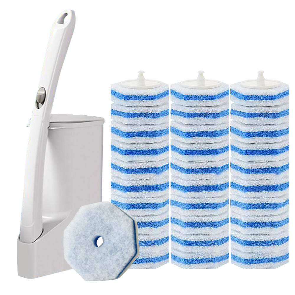 일회용 변기솔 본품 1개+리필 20입 청소솔 변기클리너 제품 이미지