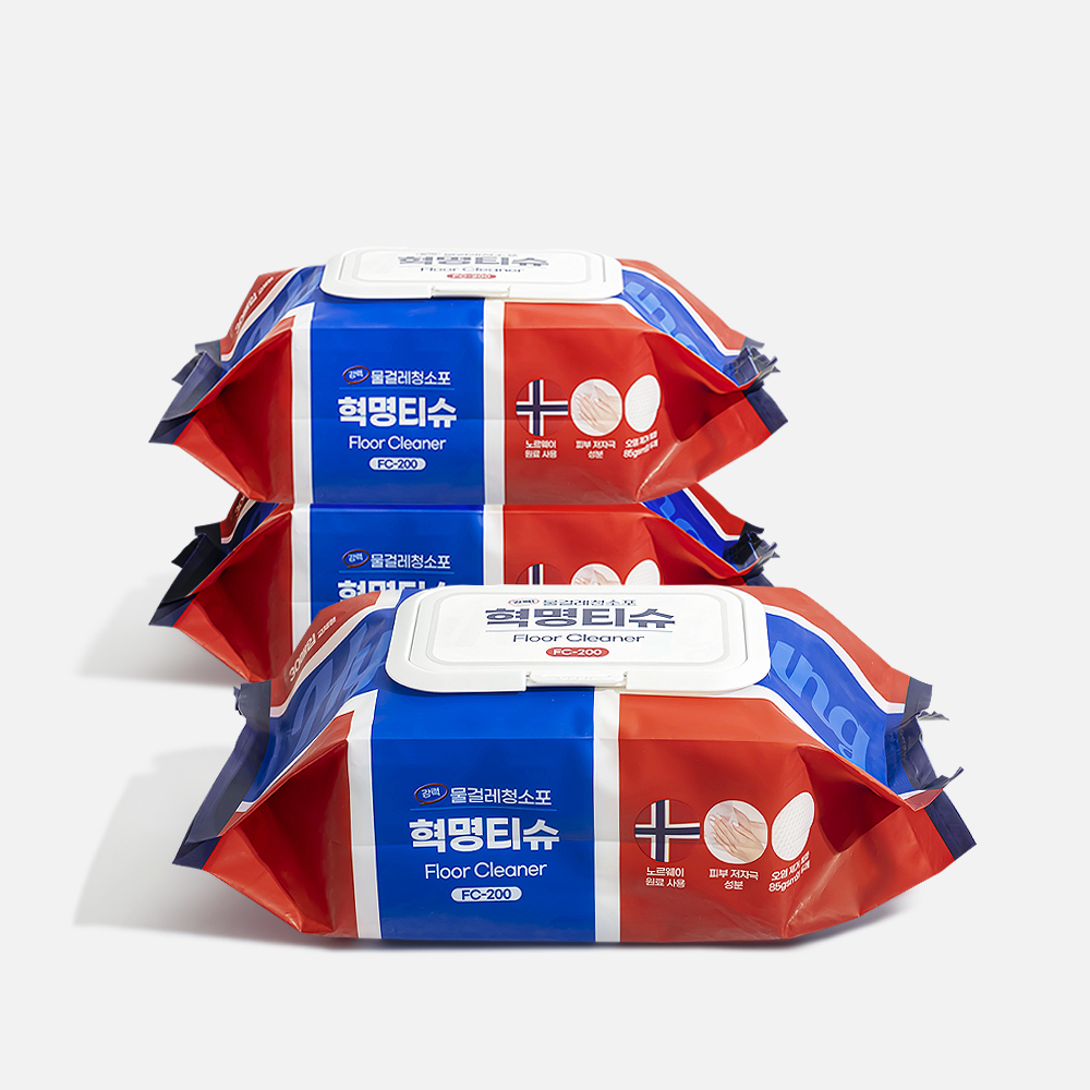 L2 혁명티슈 강력 청소물티슈 물걸레 청소포 FC-200 30매 3개