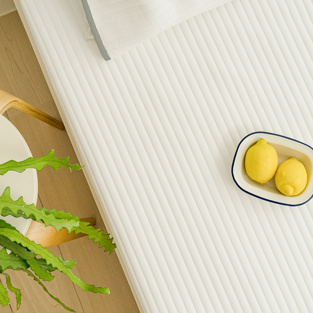 바자르 스테디 뱀부 누빔 밴딩 일체형 올인원 극세사 먼지없는 사계절 매트리스커버 SS