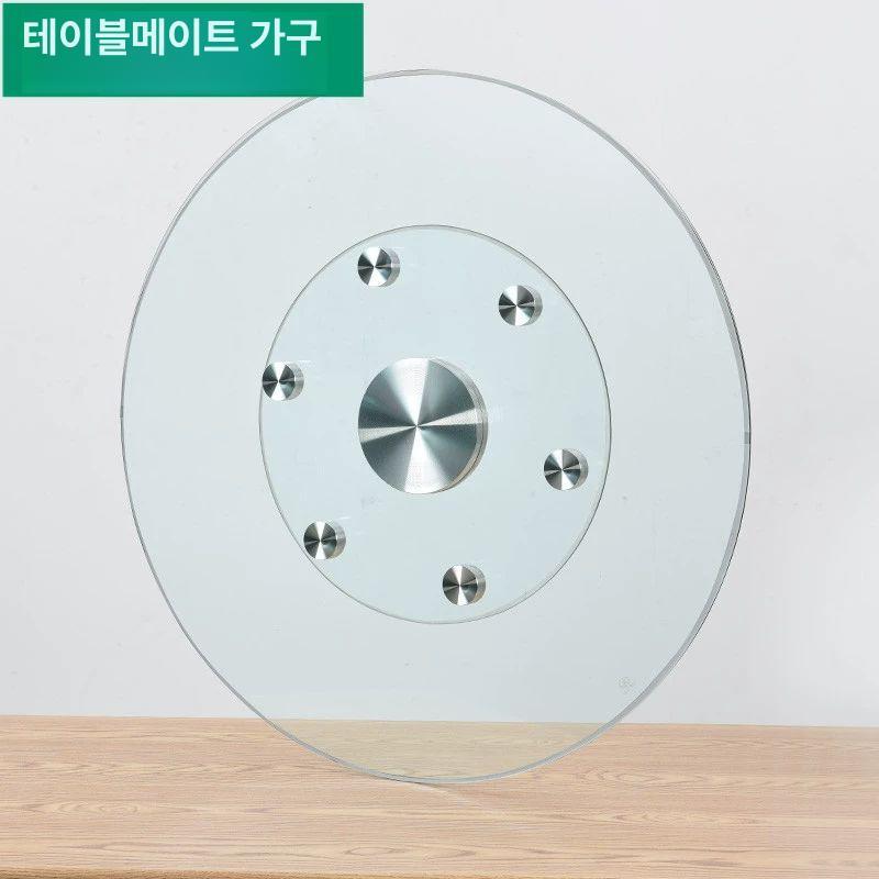 중식당 강화유리 턴테이블 회전판 바퀴 보조바퀴 중식 직경 120cm 보조 바퀴 6바퀴 - 상세 이미지 5