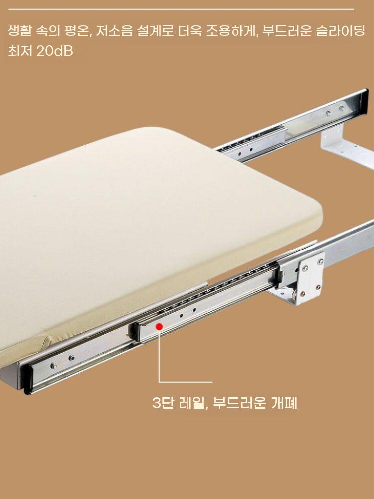 옷장 다리미판 가정용 접이식 공간 활용 호텔 빌트인 슬라이딩 - 상세 이미지 4