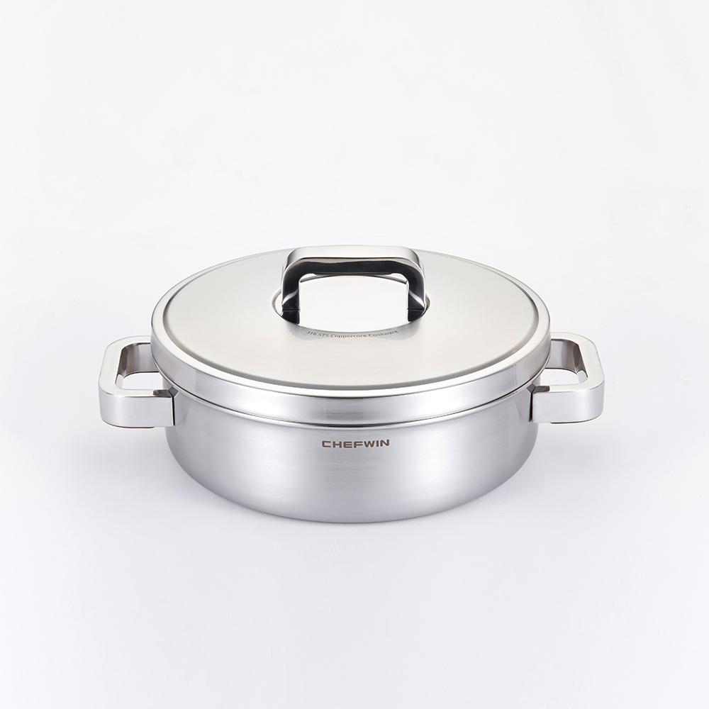 쉐프윈 커퍼코어 통5중 인덕션 샤브샤브 전골냄비 24cm