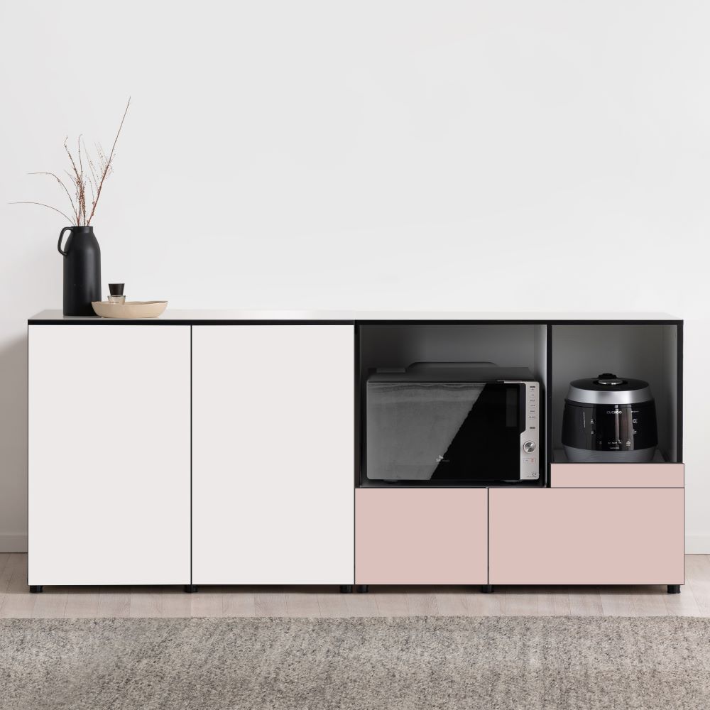 커스텀 1000폭 주방수납장 냉장고장 홈바