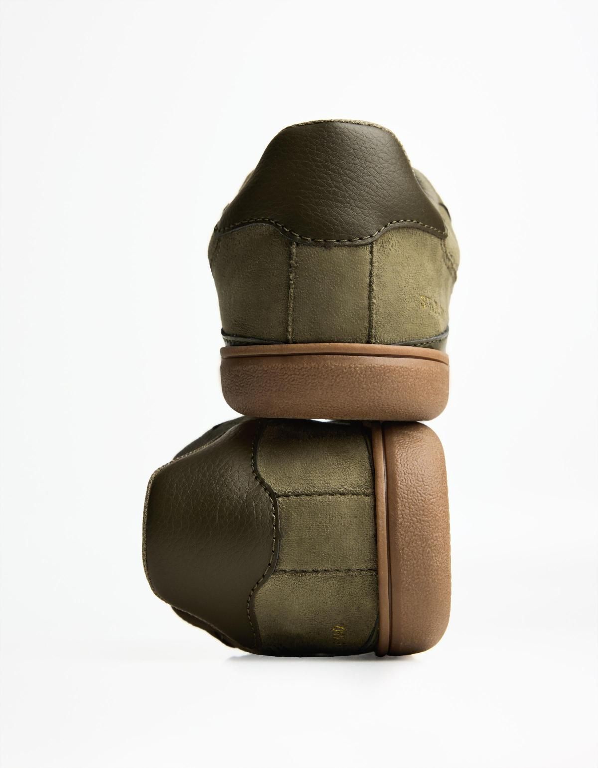 버쉬카 레트로 카키 로우탑 스니커즈 1412/664 KHAKI - 상세 이미지 3