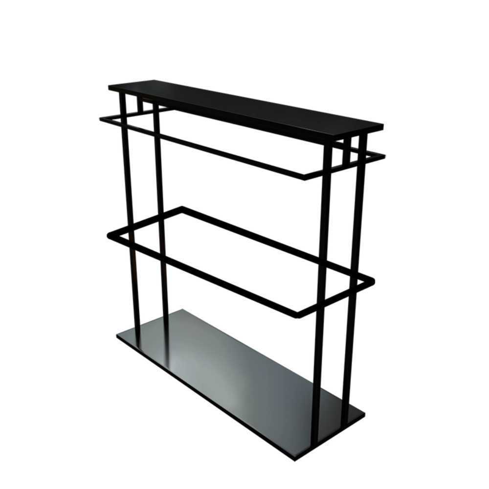 속옷 진열대 수영복 스탠드 전시대 보관 매대 회전식 2단 블랙 100x50x150cm - 상품 이미지