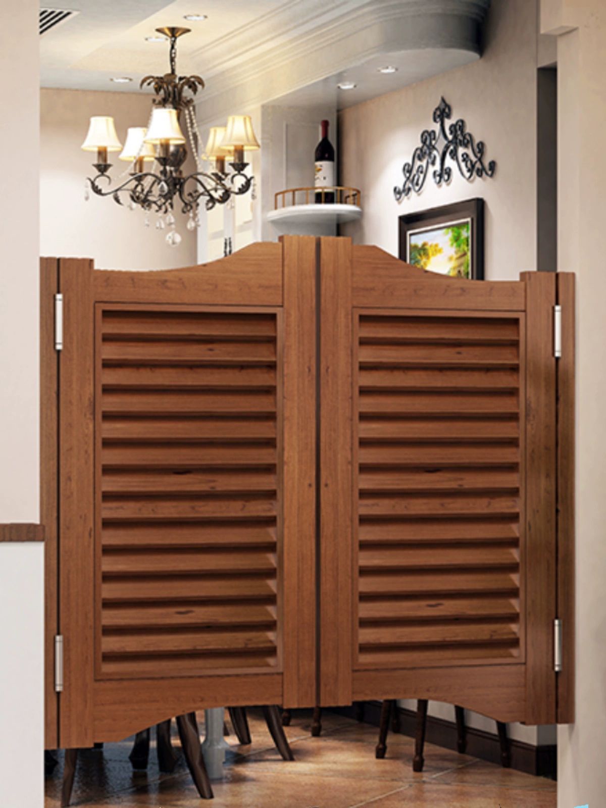 화장실 카우보이 중문 출입문 파티션 주방 카페 인테리어 1.41-1.50 너비 세트 - 상품 이미지