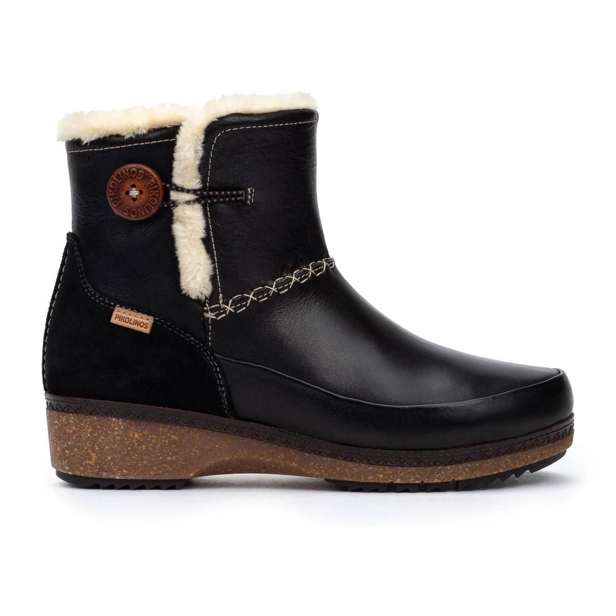 피콜리노스 컴포트 메모리폼 앵클부츠 GRANADA W0W-8711C1 BLACK - 상품 이미지
